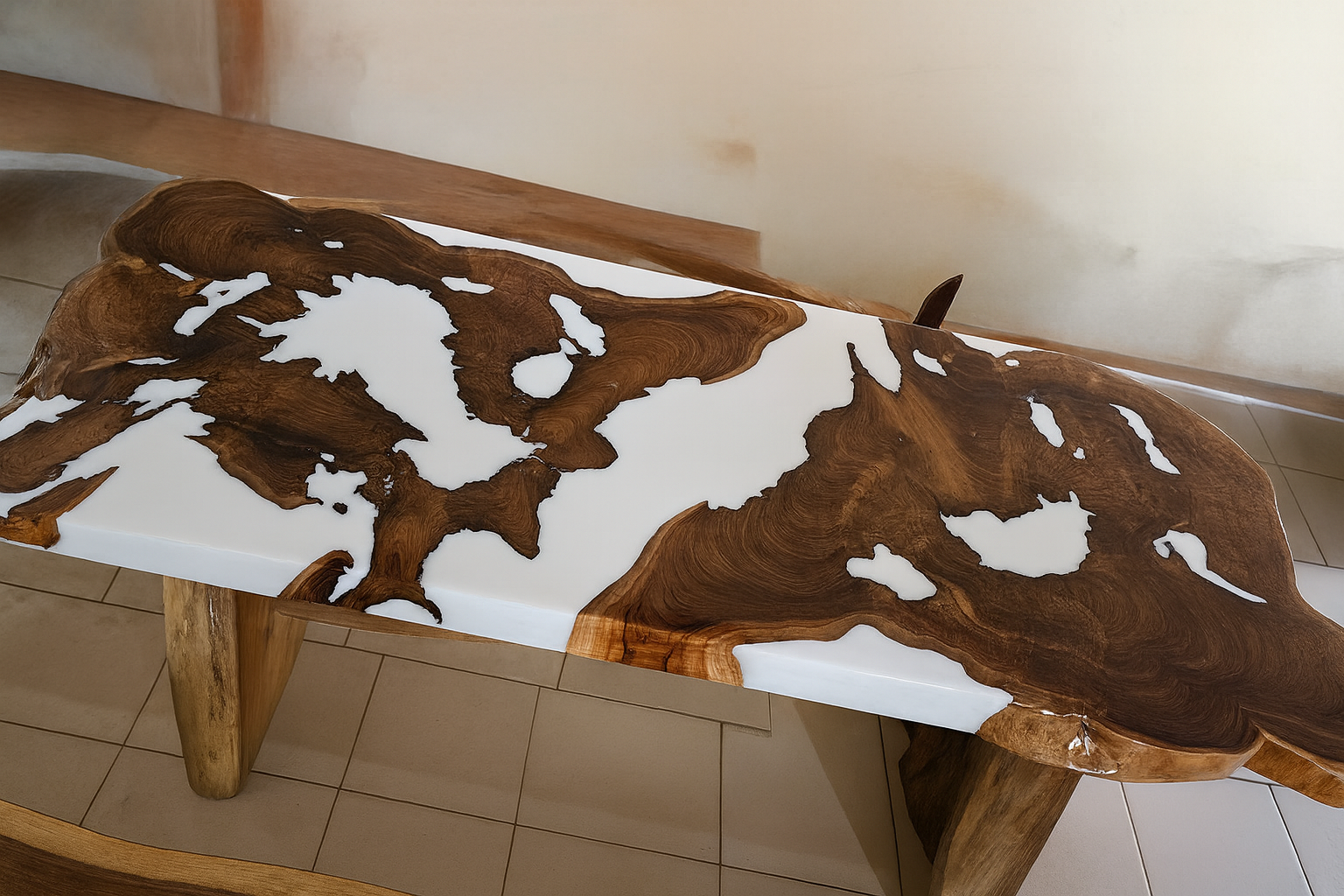 Meja kayu merbau sumatera